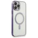 Apple iPhone 13 Pro Kılıf Magneticsafe Lazer Silikon - Mor