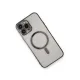 Apple iPhone 13 Pro Max Kılıf Magneticsafe Lazer Silikon - Siyah