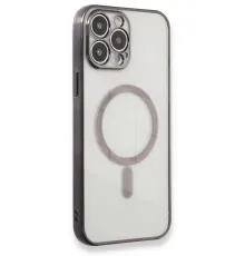Apple iPhone 13 Pro Max Kılıf Magneticsafe Lazer Silikon - Siyah