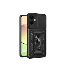 Samsung Galaxy A06 Kılıf Pars Lens Yüzüklü Silikon - Siyah