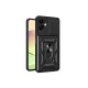 Samsung Galaxy A06 Kılıf Pars Lens Yüzüklü Silikon - Siyah