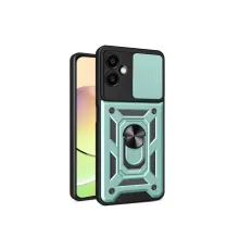 Samsung Galaxy A06 Kılıf Pars Lens Yüzüklü Silikon - Yeşil