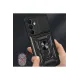 Samsung Galaxy A16 5G Kılıf Pars Lens Yüzüklü Silikon - Siyah