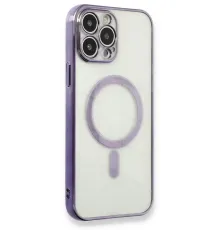 Apple iPhone 13 Pro Max Kılıf Magneticsafe Lazer Silikon - Mor