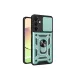 Samsung Galaxy A16 5G Kılıf Pars Lens Yüzüklü Silikon - Yeşil