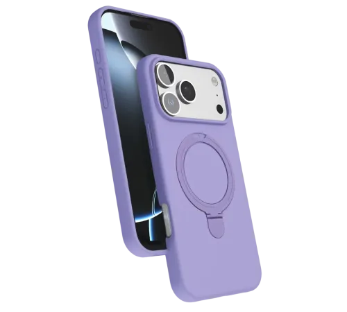 Apple iPhone 17 Pro Regal Magsafe Standlı Kapak - Lila