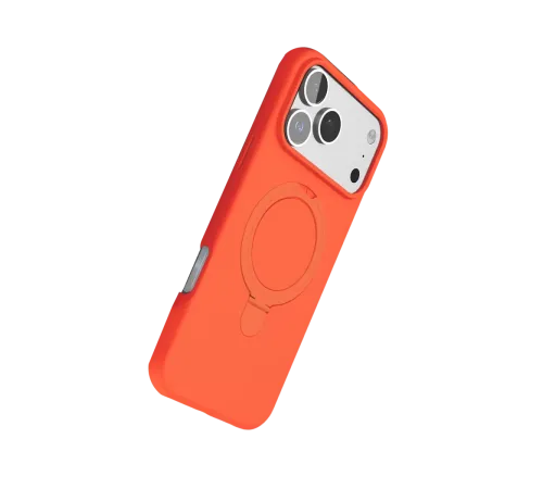Apple iPhone 17 Pro Regal Magsafe Standlı Kapak - Turuncu