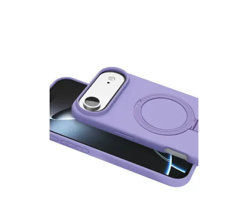 Apple iPhone 17 Air Regal Magsafe Standlı Kapak - Lila