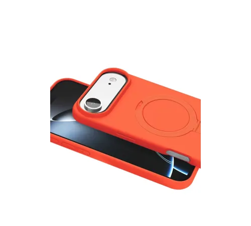 Apple iPhone 17 Air Regal Magsafe Standlı Kapak - Turuncu