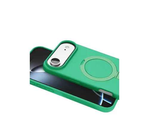 Apple iPhone 17 Air Regal Magsafe Standlı Kapak - Yeşil