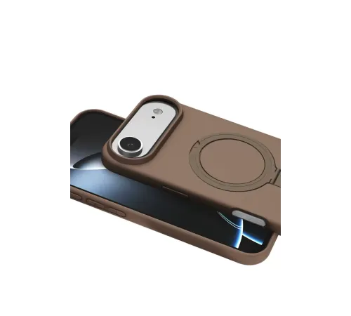 Apple iPhone 17 Air Regal Magsafe Standlı Kapak - Çöl Titanyum