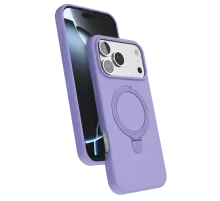 Apple iPhone 17 Pro Max Regal Magsafe Standlı Kapak - Lila