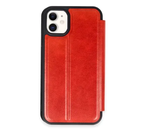 Apple iPhone 11 Kılıf Flip Cover - Kırmızı