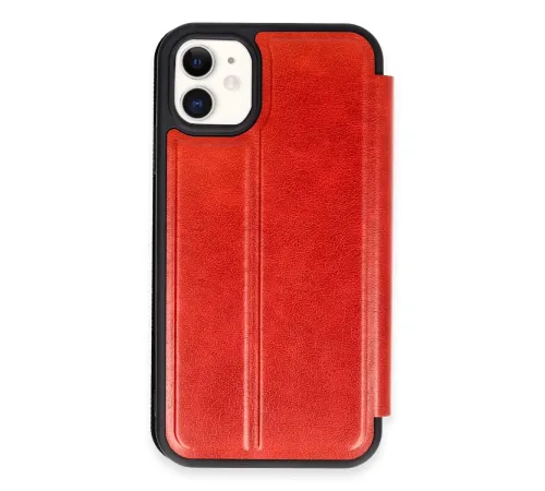 Apple iPhone 11 Kılıf Flip Cover - Kırmızı