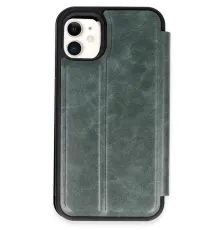 Apple iPhone 11 Kılıf Flip Cover - Koyu Yeşil
