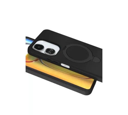 Xiaomi Redmi 13C Regal Magsafe Standlı Kapak - Siyah