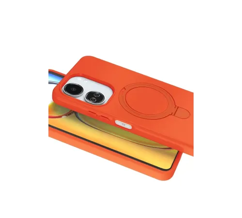 Xiaomi Redmi 13C Regal Magsafe Standlı Kapak - Turuncu