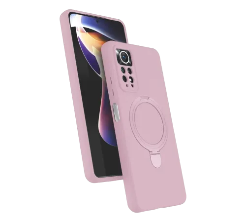 Xiaomi Redmi Note 12 Pro 4G Regal Magsafe Standlı Kapak - Açık Pembe