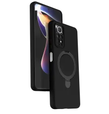 Xiaomi Redmi Note 12 Pro 4G Regal Magsafe Standlı Kapak - Siyah