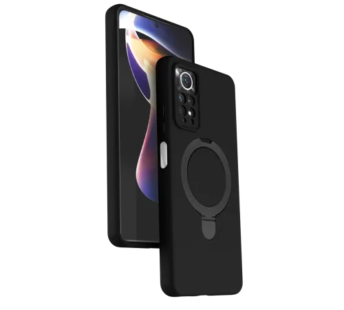 Xiaomi Redmi Note 12 Pro 4G Regal Magsafe Standlı Kapak - Siyah