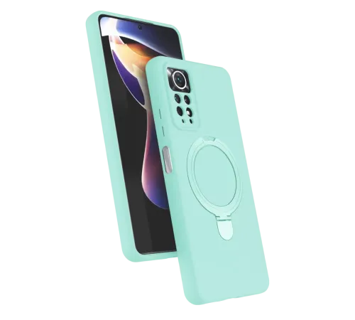 Xiaomi Redmi Note 12 Pro 4G Regal Magsafe Standlı Kapak - Su Yeşili