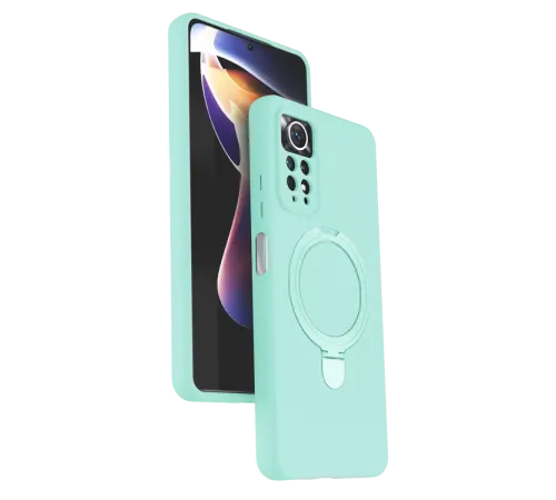 Xiaomi Redmi Note 12 Pro 4G Regal Magsafe Standlı Kapak - Su Yeşili