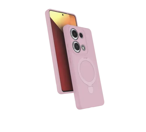 Xiaomi Redmi Note 13 Pro 4G Regal Magsafe Standlı Kapak - Açık Pembe