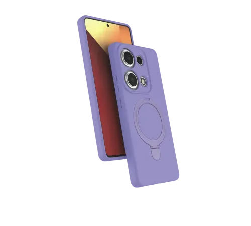 Xiaomi Redmi Note 13 Pro 4G Regal Magsafe Standlı Kapak - Lila