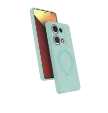 Xiaomi Redmi Note 13 Pro 4G Regal Magsafe Standlı Kapak - Su Yeşili