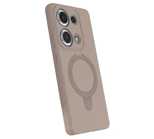 Xiaomi Redmi Note 13 Pro 4G Regal Magsafe Standlı Kapak - Çöl Titanyum
