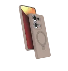 Xiaomi Redmi Note 13 Pro 4G Regal Magsafe Standlı Kapak - Çöl Titanyum