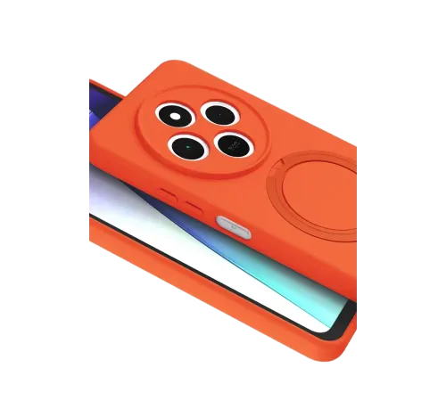 Xiaomi Redmi 14C Regal Magsafe Standlı Kapak - Turuncu