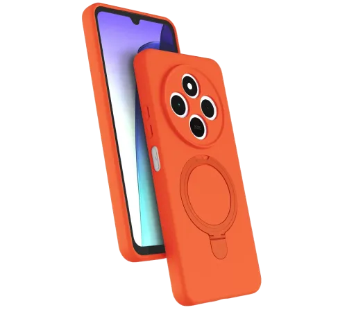 Xiaomi Redmi 14C Regal Magsafe Standlı Kapak - Turuncu