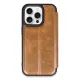 Apple iPhone 14 Pro Max Kılıf Flip Cover - Taba