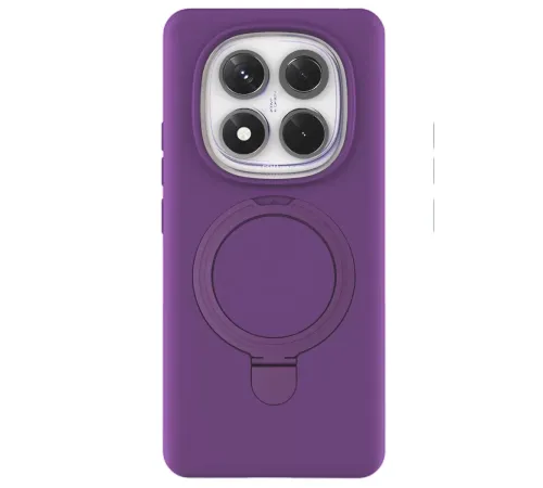 Xiaomi Redmi Note 14 Pro 4G Regal Magsafe Standlı Kapak - Derin Mor