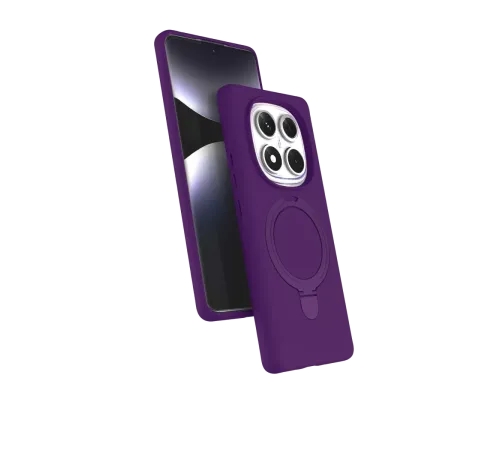 Xiaomi Redmi Note 14 Pro 4G Regal Magsafe Standlı Kapak - Derin Mor