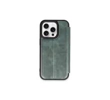 Apple iPhone 15 Pro Max Kılıf Flip Cover - Koyu Yeşil
