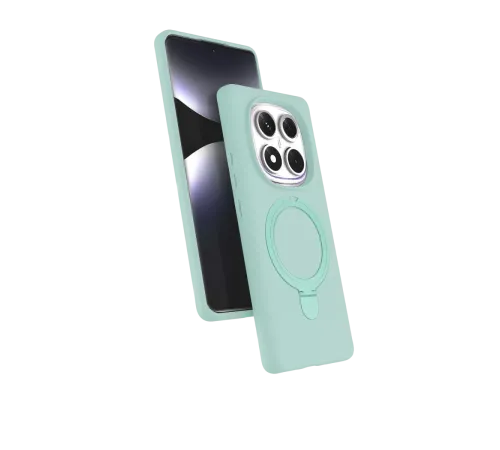 Xiaomi Redmi Note 14 Pro 4G Regal Magsafe Standlı Kapak - Su Yeşili