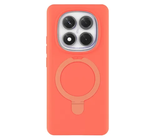 Xiaomi Redmi Note 14 Pro 4G Regal Magsafe Standlı Kapak - Turuncu