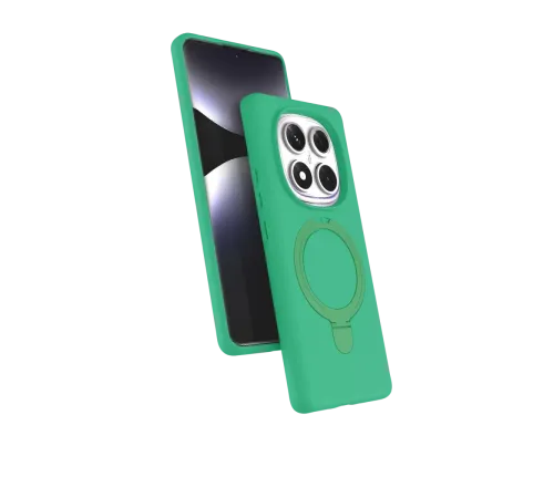 Xiaomi Redmi Note 14 Pro 4G Regal Magsafe Standlı Kapak - Yeşil