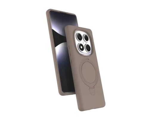 Xiaomi Redmi Note 14 Pro 4G Regal Magsafe Standlı Kapak - Çöl Titanyum