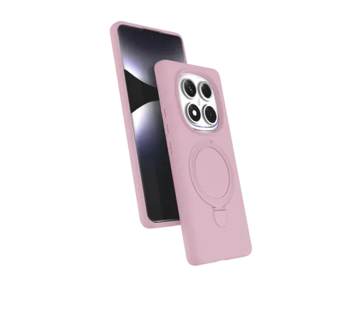 Xiaomi Redmi Note 14 Pro 5G Regal Magsafe Standlı Kapak - Açık Pembe