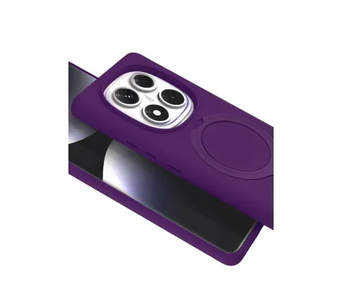 Xiaomi Redmi Note 14 Pro 5G Regal Magsafe Standlı Kapak - Derin Mor