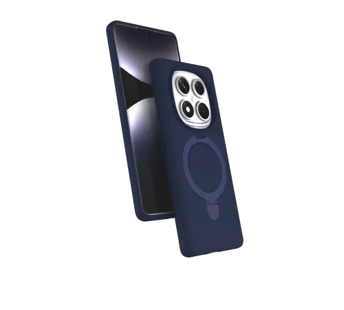 Xiaomi Redmi Note 14 Pro 5G Regal Magsafe Standlı Kapak - Lacivert