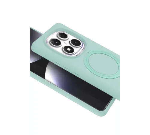 Xiaomi Redmi Note 14 Pro 5G Regal Magsafe Standlı Kapak - Su Yeşili