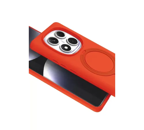 Xiaomi Redmi Note 14 Pro 5G Regal Magsafe Standlı Kapak - Turuncu