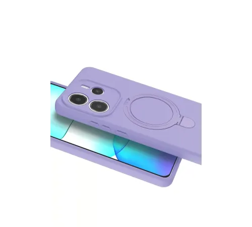 Xiaomi Redmi Note 14 4G Regal Magsafe Standlı Kapak - Lila