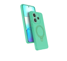 Xiaomi Redmi Note 14 4G Regal Magsafe Standlı Kapak - Yeşil
