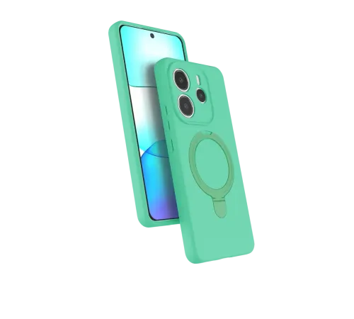 Xiaomi Redmi Note 14 4G Regal Magsafe Standlı Kapak - Yeşil