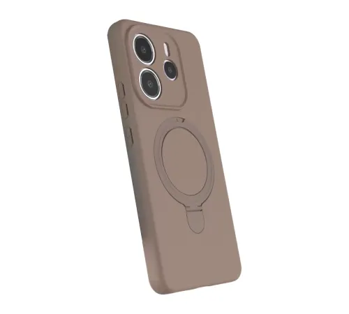 Xiaomi Redmi Note 14 4G Regal Magsafe Standlı Kapak - Çöl Titanyum